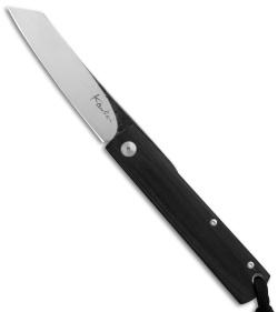 Kansei Matsuno Custom F011M Friction Folder Black G-10 (3" Satin)