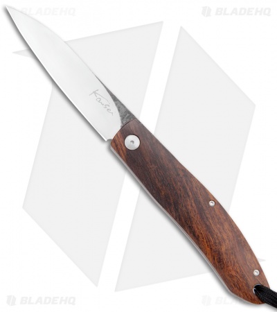 Kansei Matsuno Custom F03 Friction Folder Knife Ironwood (3" Satin)