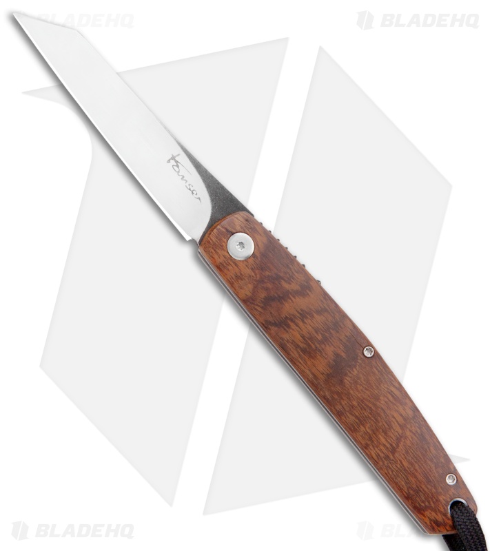 Kansei Matsuno Custom F04 Friction Folder Knife Ironwood (2.8" Satin)
