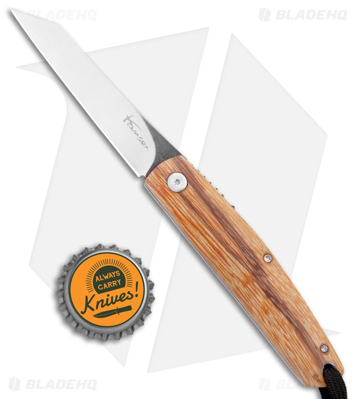 Kansei Matsuno Custom F04 Friction Folder Knife Snakewood (2.8
