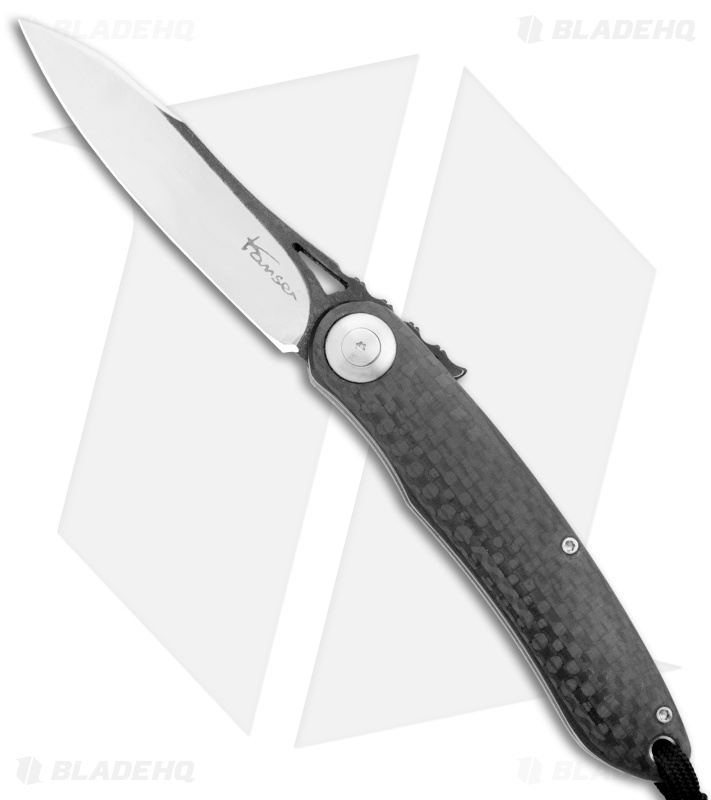 Kansei Matsuno Custom F09 Friction Folder Knife Carbon Fiber (3" Satin)