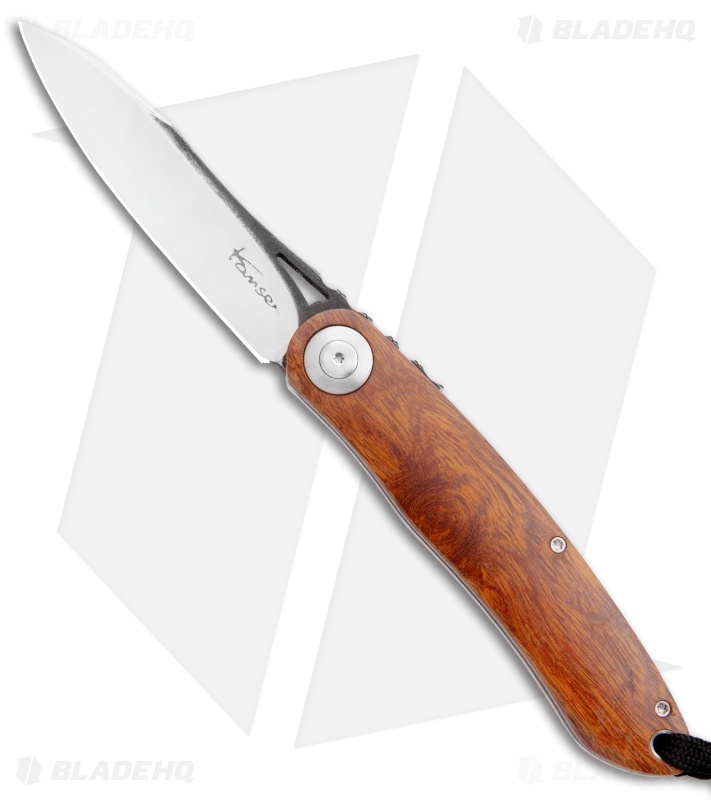 Kansei Matsuno Custom F09 Friction Folder Knife Ironwood (3