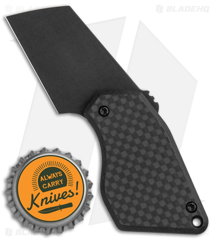 Menovade STUFF  M2 Friction Folder Knife Carbon Fiber (1.75" Black)