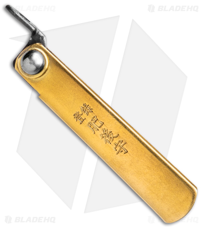Nagao Higonokami Friction Folder 55mm Brass - Blade HQ