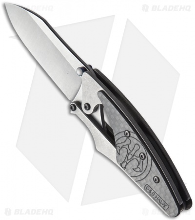 G&G Hawk Beetle Flipper Knife Carbon Fiber (2.63" Stonewash)