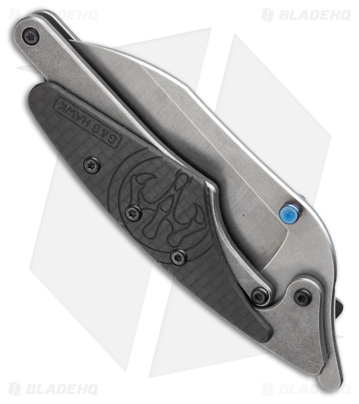 G&G Hawk Beetle Flipper Knife Carbon Fiber (2.63" Stonewash)