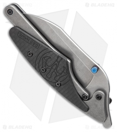 G&G Hawk Beetle Flipper Knife Carbon Fiber (2.63" Stonewash)