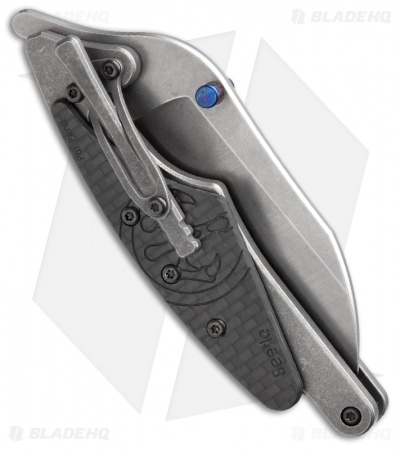 G&G Hawk Beetle Flipper Knife Carbon Fiber (2.63" Stonewash)