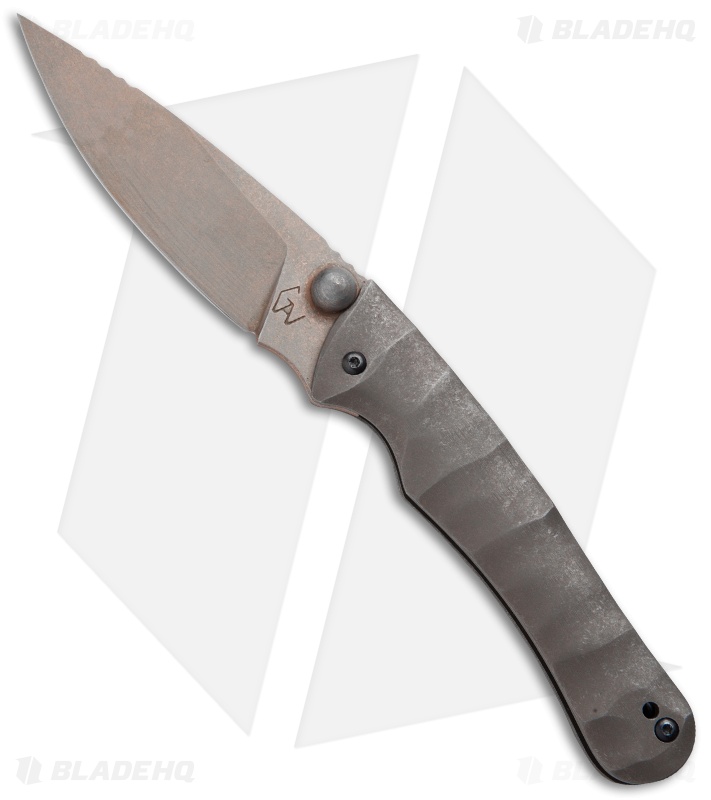 Gavko Custom Friction Folder Knife Matte Sculpt (3" Bronze SW)