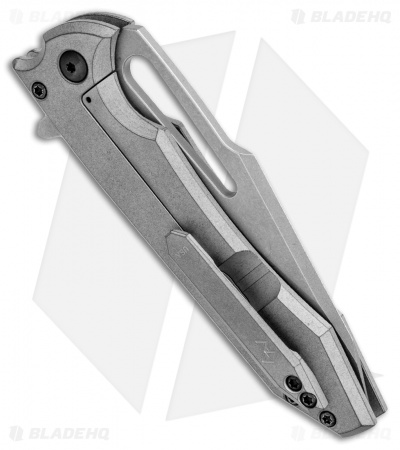 Gavko Knives Mid-Tech Mako Knife Gray Titanium (3.75" Stonewash)