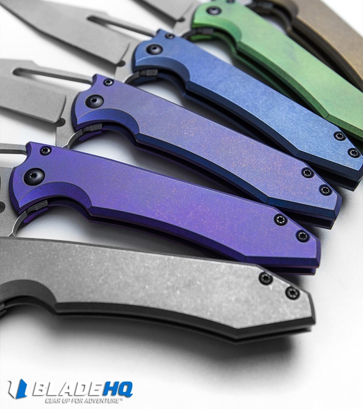 Gavko Knives Mid-Tech Mako Knife Gray Titanium (3.75" Stonewash)