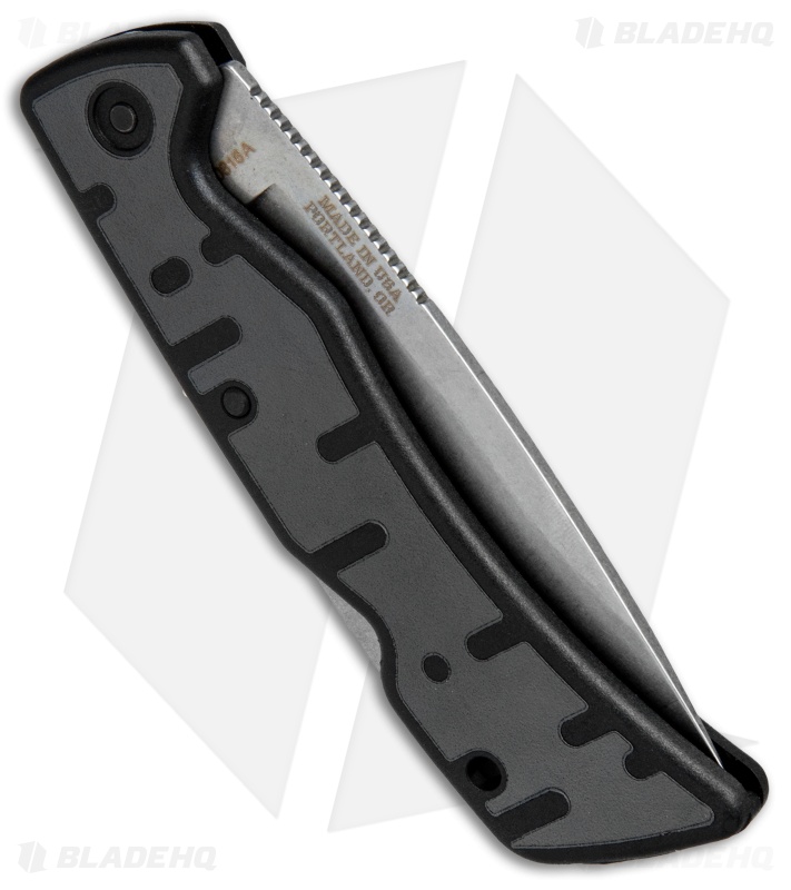Gerber Commuter Lockback Knife Black/Gray GFN (3.1" Stonewash) 31-003136N