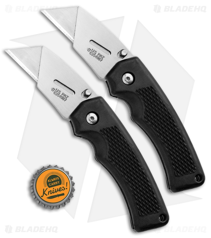 Gerber Edge TacHide 2-Pack Liner Lock Utility Razor Black (2.38" Satin)