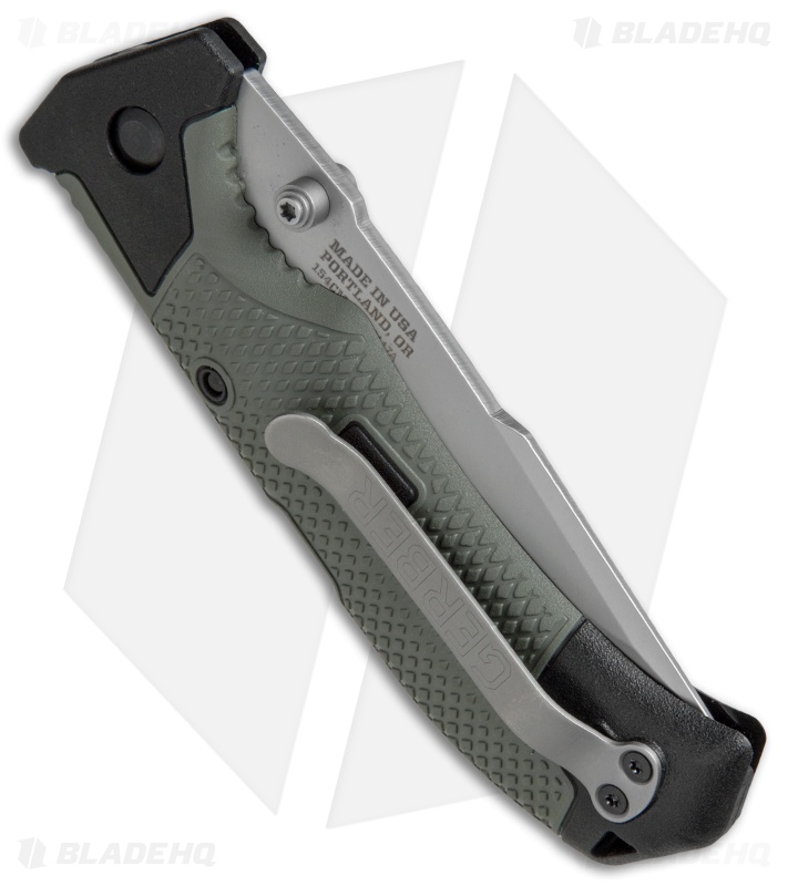 Gerber Edict Lockback Knife Green GFN (3.75" Bead Blast) 30-001300