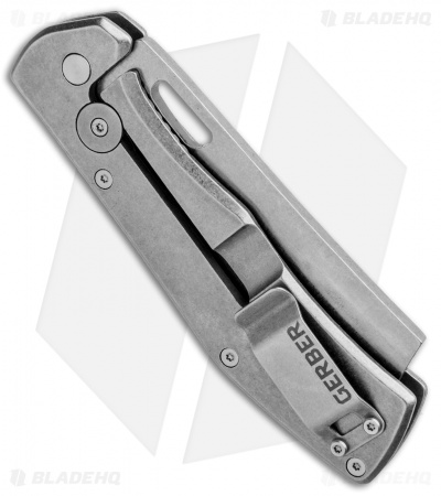 Gerber FlatIron Cleaver Frame Lock Knife Desert Tan G-10 (3.6" Stonewash) 