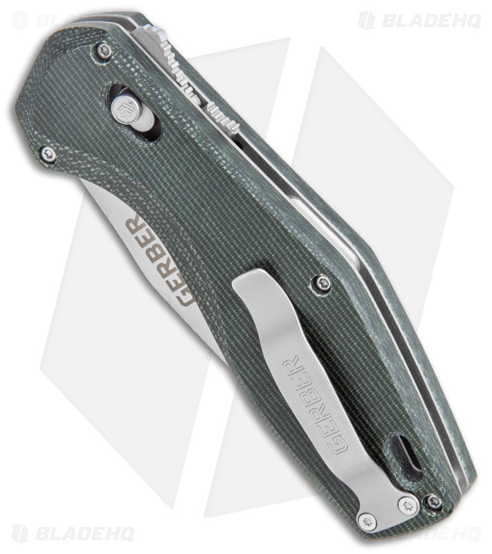 Gerber Hyperflip Assisted Opening Knife Olive Green Micarta (3.4" PVD) 30-001853