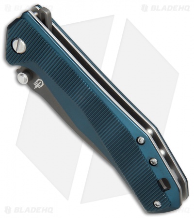 Gerber Index Liner Lock Knife Blue Aluminum (3.3" Gray) 30-001356