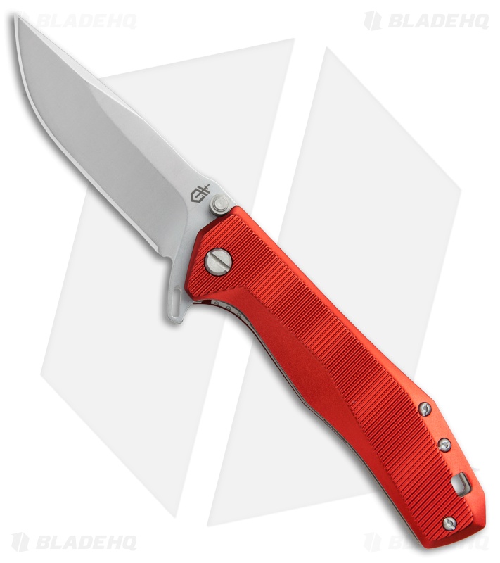 Gerber Index Liner Lock Knife Red Aluminum (3.3" Satin) 30-001355