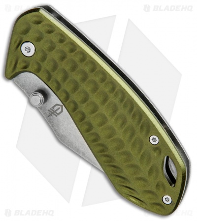 Gerber Kettlebell Frame Lock Knife Sage Green Al (2.5" Stonewash) 30-001521