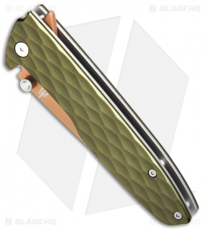 Gerber One-Flip Liner Lock Knife Green (3.2" Bronze) 30-001353