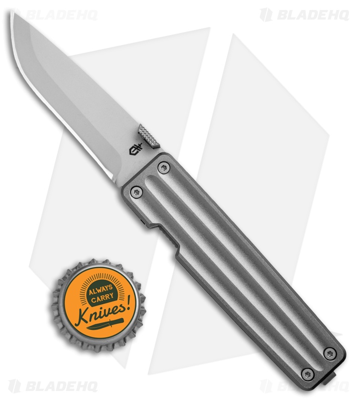 Gerber Pocket Square Liner Lock Knife Aluminum (2.9" Satin) 30-001363