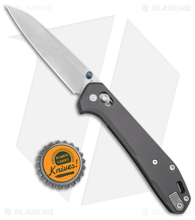 Gerber Savvy Pivot Lock Knife Gray Aluminum (3.5" Stonewash 20CV) 30-001844