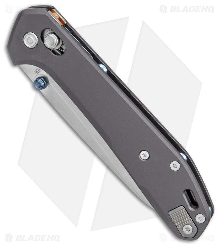 Gerber Savvy Pivot Lock Knife Gray Aluminum (3.5" Stonewash 20CV) 30-001844