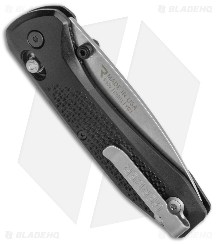 Gerber Sedulo Pivot Lock Knife Black FRN (3.4" Stonewash) *DISC*