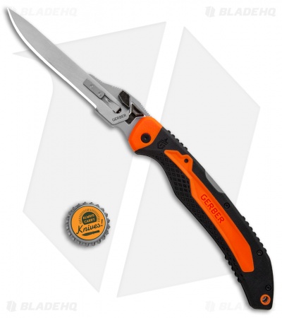 Gerber Vital Big Game Manual Folding Knife Orange ABS (3" Satin) G3053