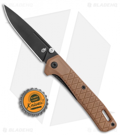 Gerber Zilch Linerlock Knife Coyote Brown FRN (3.1" Black) 30-001880