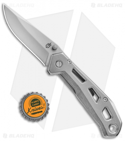 Gerber Airlift Frame Lock Knife Silver (2.8" Gray) 30-001346