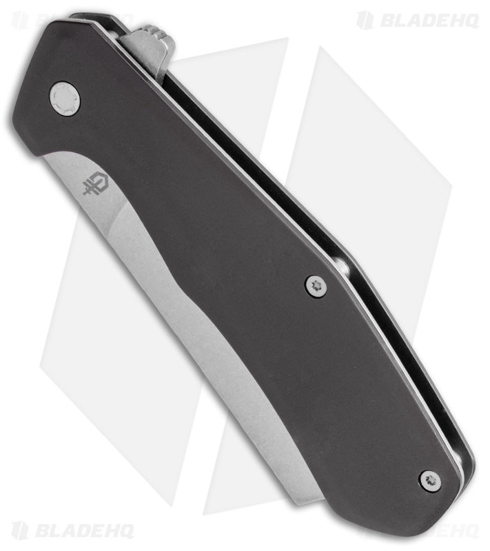 Gerber Asada Flipper Knife Onyx Aluminum (3" Stonewash) 30-001807