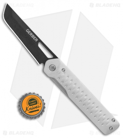 Gerber Ayako Frame Lock Knife Gray Aluminum (3.5" Black)  30-001689