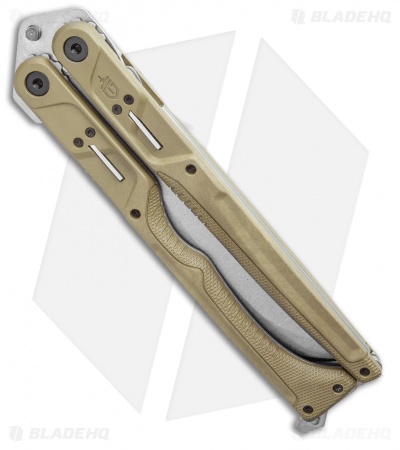 Gerber Doubledown QuadLock Folding Machete Knife Green (6.8" Stonewash)