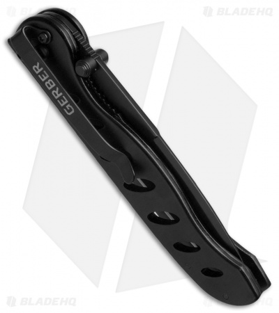 Gerber Evo Large Tanto Liner Lock Knife (3.50" Black Serr)