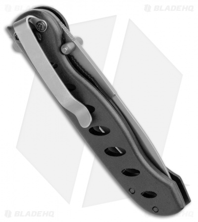 Gerber EVO Liner Lock Knife Black Aluminum (2.75" Gray Serr)