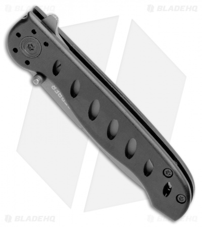 Gerber EVO Liner Lock Knife Black Aluminum (2.75" Gray Serr)