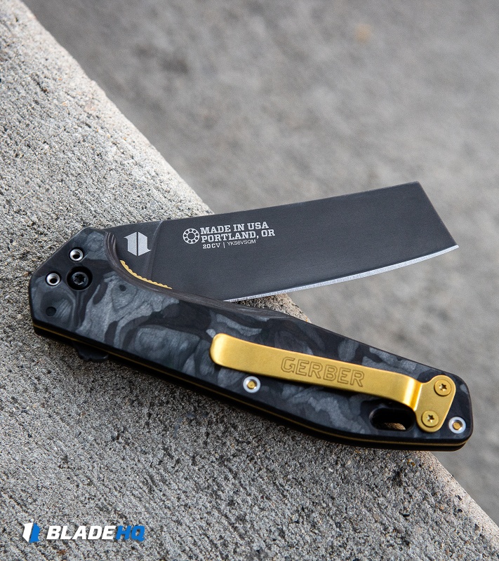 Gerber Fastball Exclusive Knife Cleaver Marbled CF (3" Black 20CV)