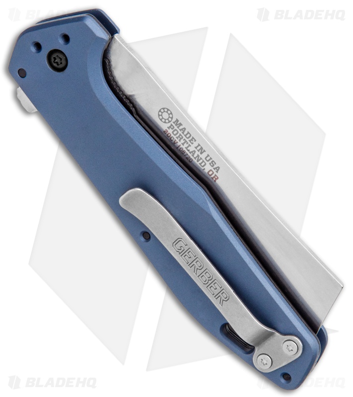 Gerber Fastball Liner Lock Knife | Cleaver | Urban Blue - Blade HQ