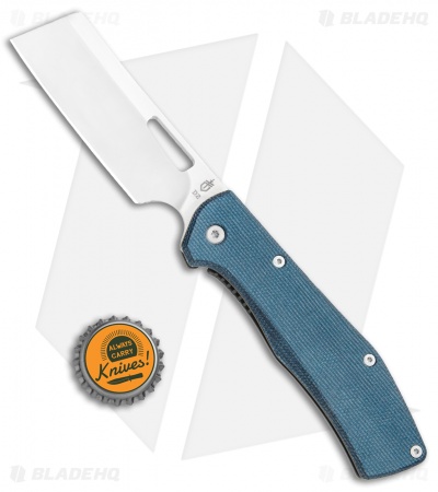 Gerber FlatIron Cleaver Frame Lock Knife Blue Micarta (3.5" Satin) 30-001789
