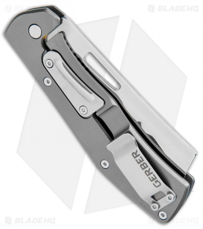Gerber FlatIron Cleaver Frame Lock Knife Blue Micarta (3.5" Satin) 30-001789