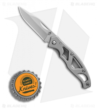 Gerber Mini Paraframe Frame Lock Knife Gray Stainless Steel (2.25" Bead Blast)