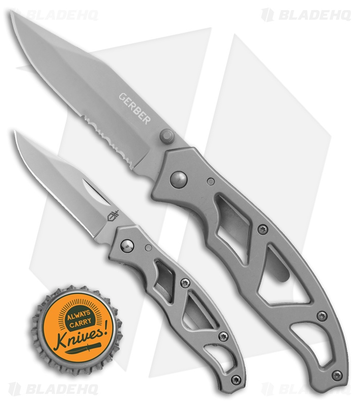 Gerber Paraframe & Mini Paraframe Folding Knife Combo Pack (Set of 2) 31-003206