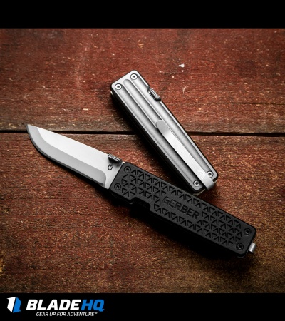 Gerber Pocket Square Liner Lock Knife Aluminum (2.9" Satin) 30-001363