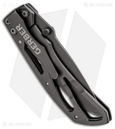 Gerber Powerframe Clip Point Frame Lock Knife (3" Gray) 22-41965