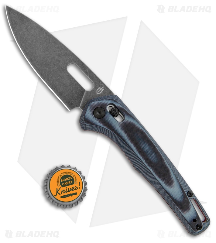 『The SUMOU』 Gerber Sumo Pivot Lock Knife Black/Gray/Red G-10 (Acid Stonewash