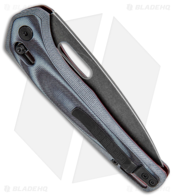 Gerber Sumo Pivot Lock Knife Black/Gray/Red G-10 (Acid Stonewash) 30-001813