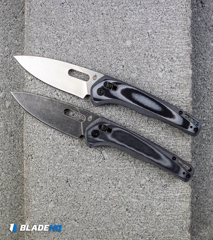 Gerber Sumo Pivot Lock Knife Black/Gray/Red G-10 (Acid Stonewash) 30-001813
