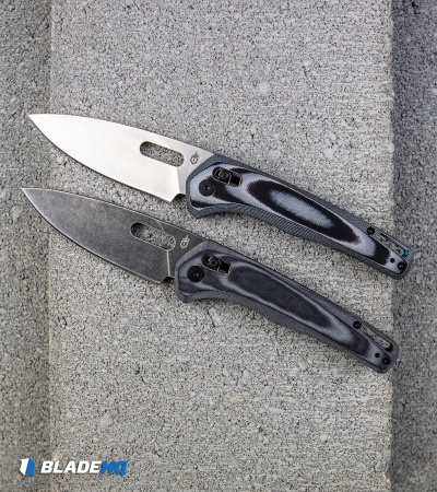 Gerber Sumo Pivot Lock Knife Black/Gray/Red G-10 (Acid Stonewash) 30-001813