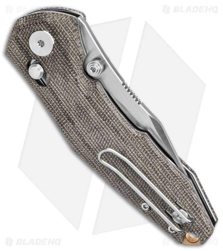GiantMouse Vox/Anso Nazca Knife | Green Micarta - Blade HQ